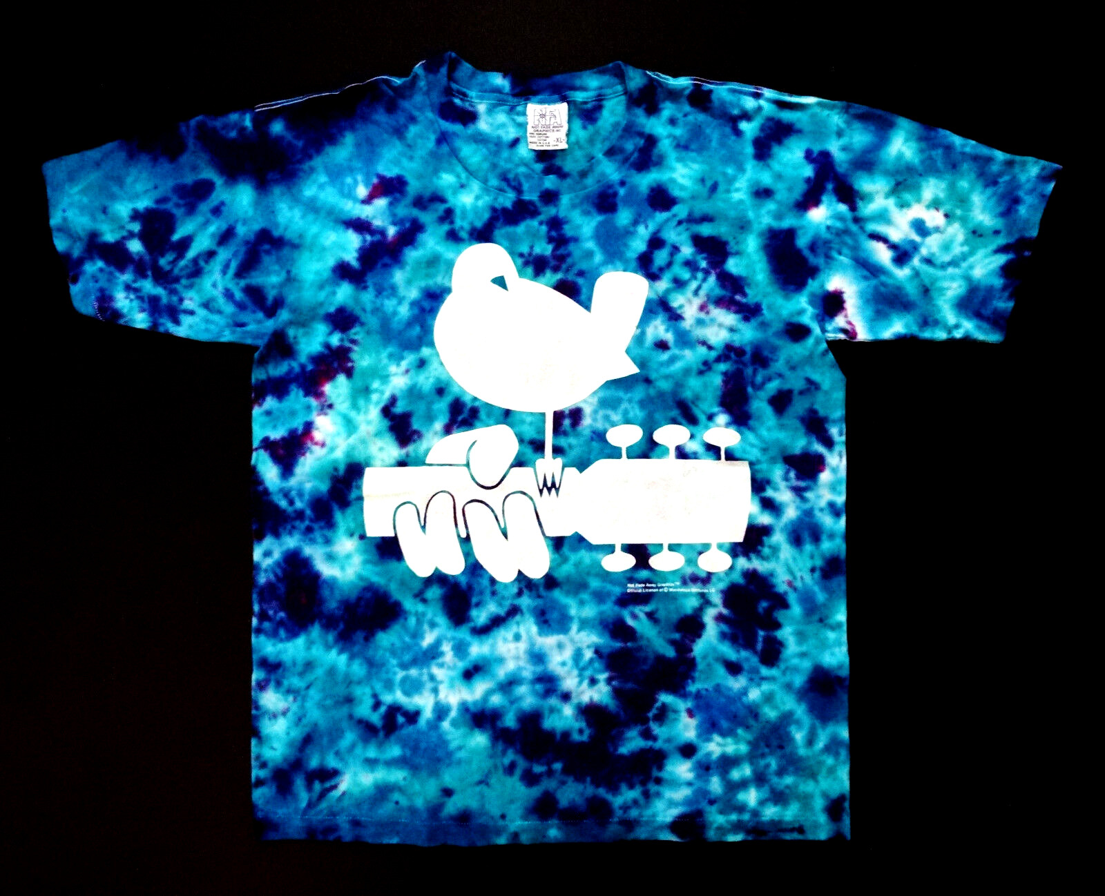 Woodstock Shirt T Shirt 1994 Vintage Music Art Fair Bob Dylan Santana Tie Dye XL