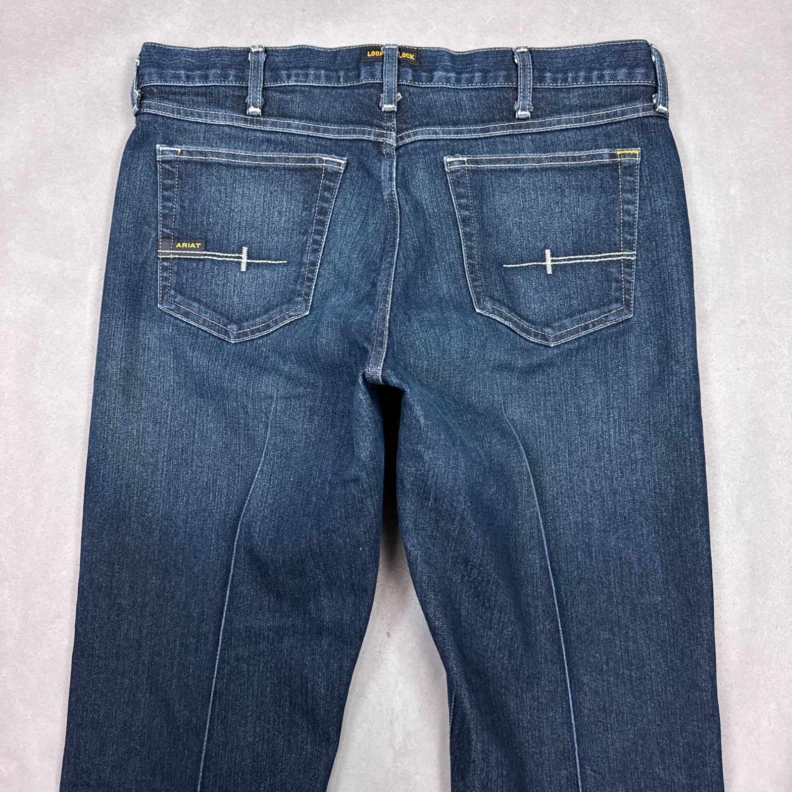 Ariat Jeans Men 34×36 Blue M4 Rebar Stackable Workwear Dark Faded Durastretch