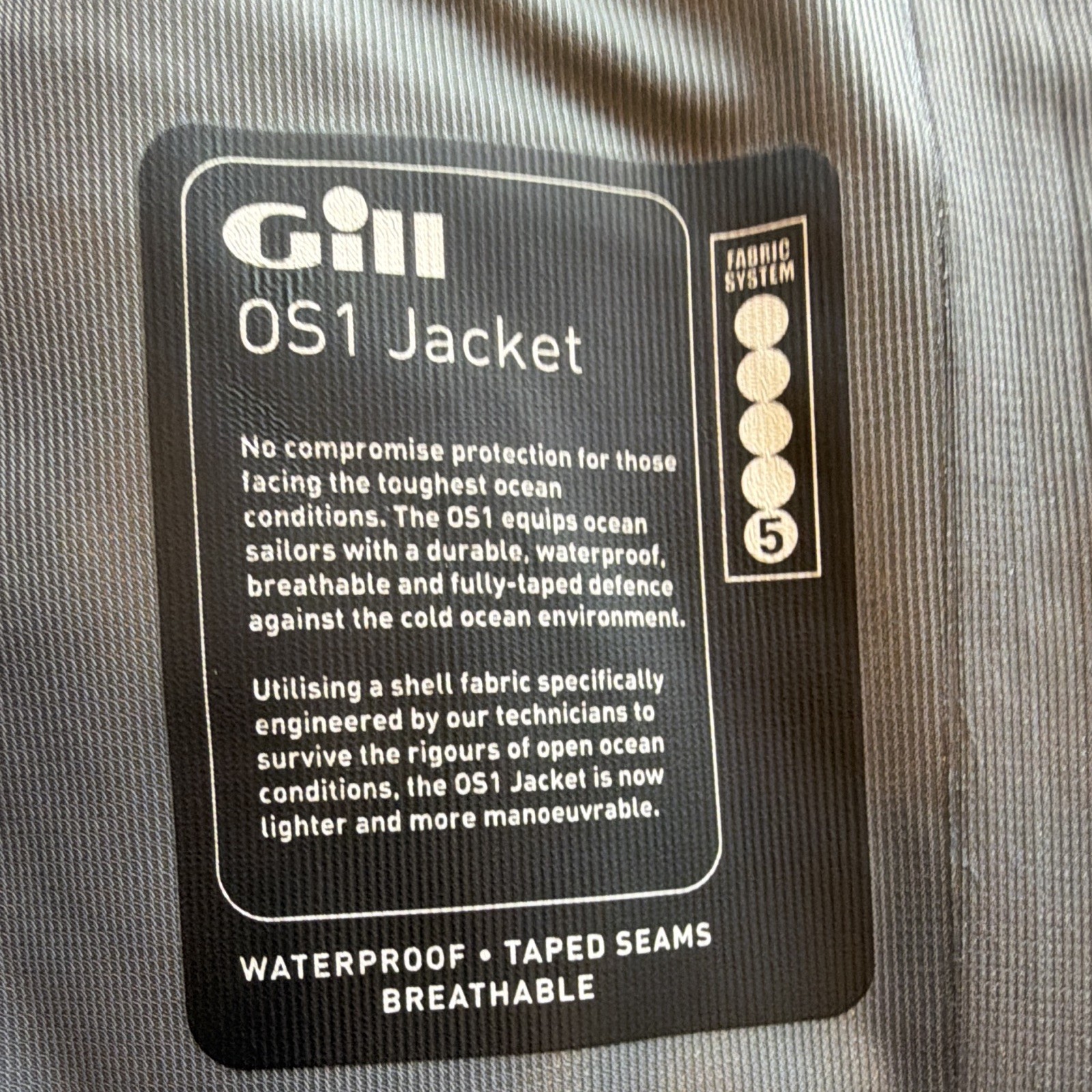 Gill Men’s XL Red Hooded Waterproof Breathable Sailing Jacket, Taped Seams