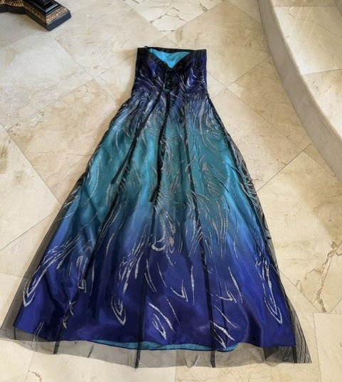 Prom, wedding, sparkle, never worn long dress, size 12