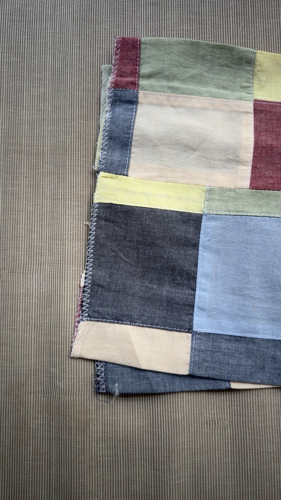 J.Press Made-in-USA Patchwork Cotton Chambray Trouser New W/ Tags 38W