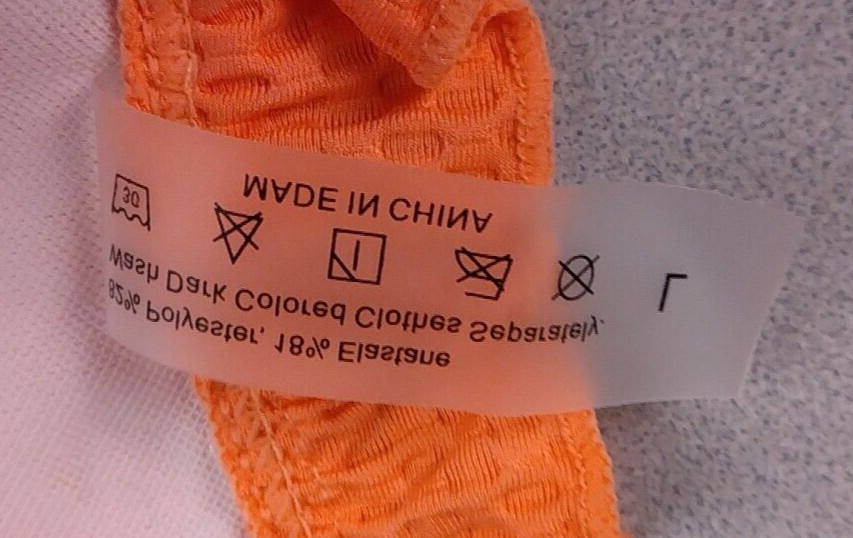 Unbranded Juniors Orange Ruffled Waist Bikini Swim Bottoms Size L – New. (51)