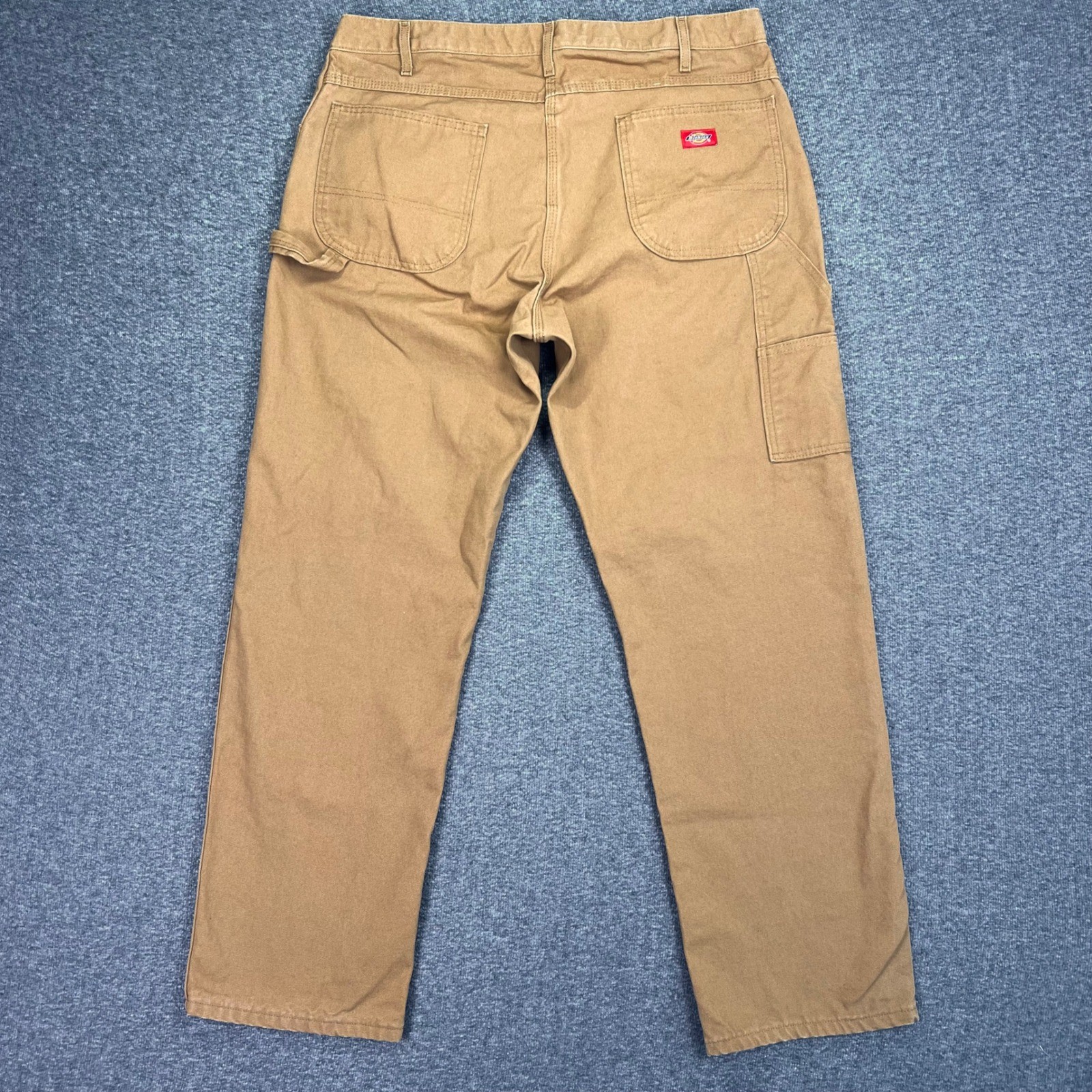 Dickies Carpenter Pants Mens 38×32 Brown Duck Canvas Workwear Utility Rugged Y2K