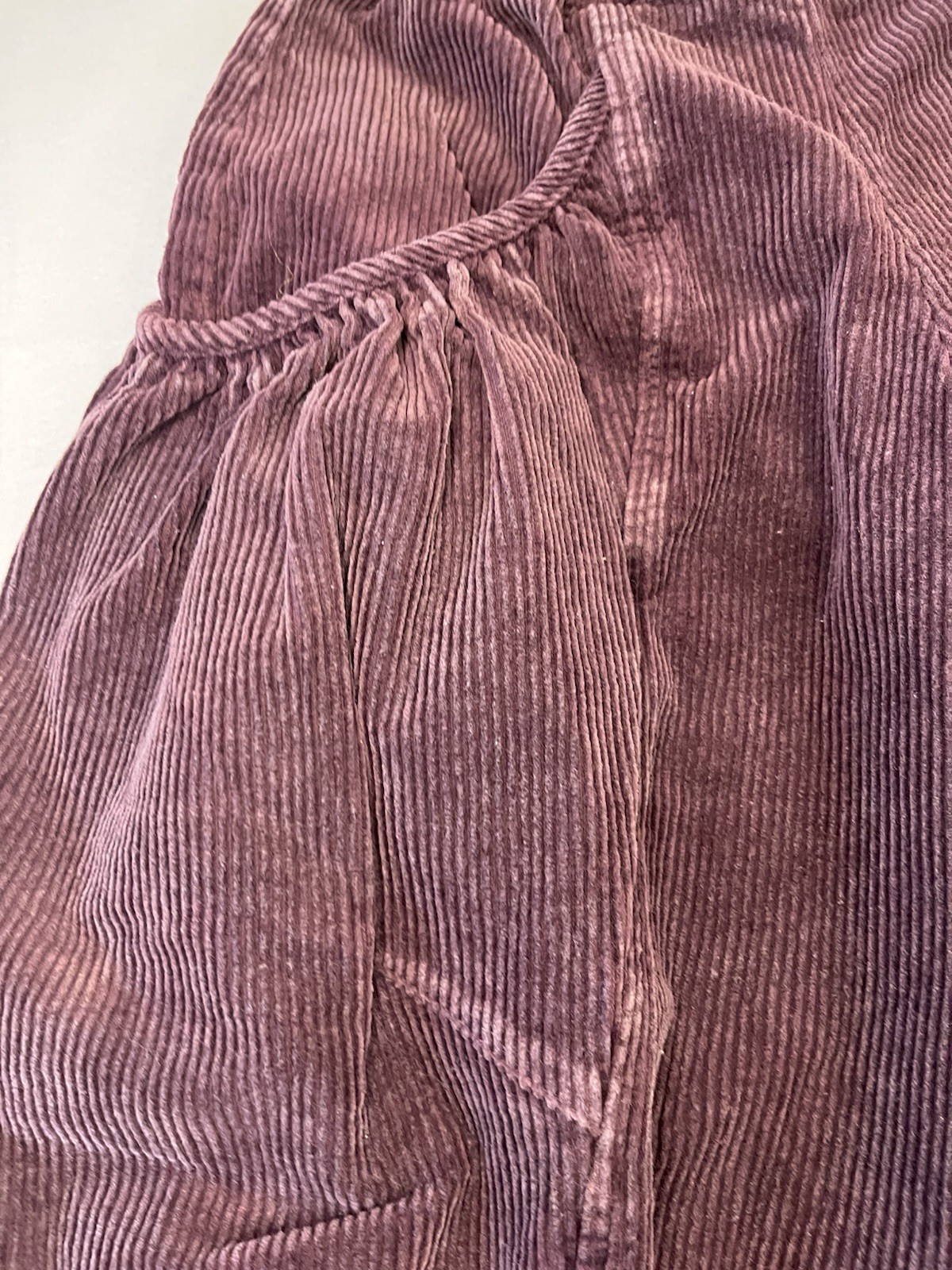 Davi and Dani Purple Corduroy barrel pocket pants Small Jogger Balloon
