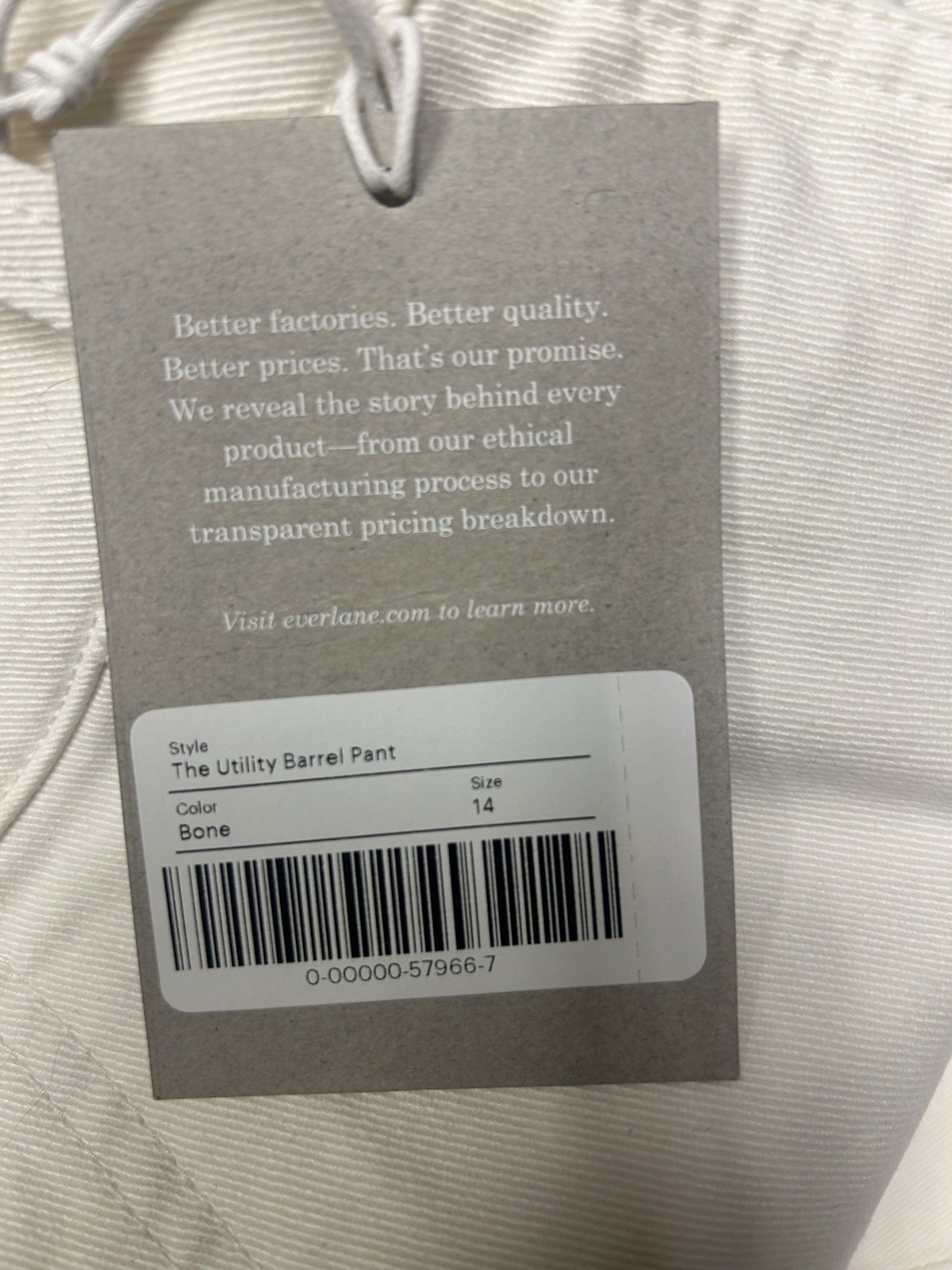 Everlane The Utility Barrel Pant Woman’s Size 6, 8, 10, 14, 16,