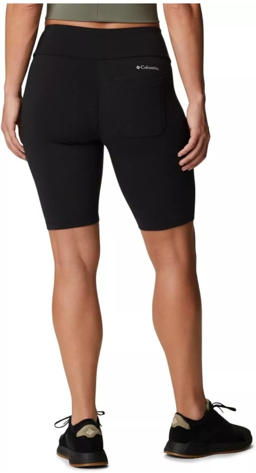 Columbia Women’s Trek 1/2 Tight High Waist Shorts Black XL Back Pocket
