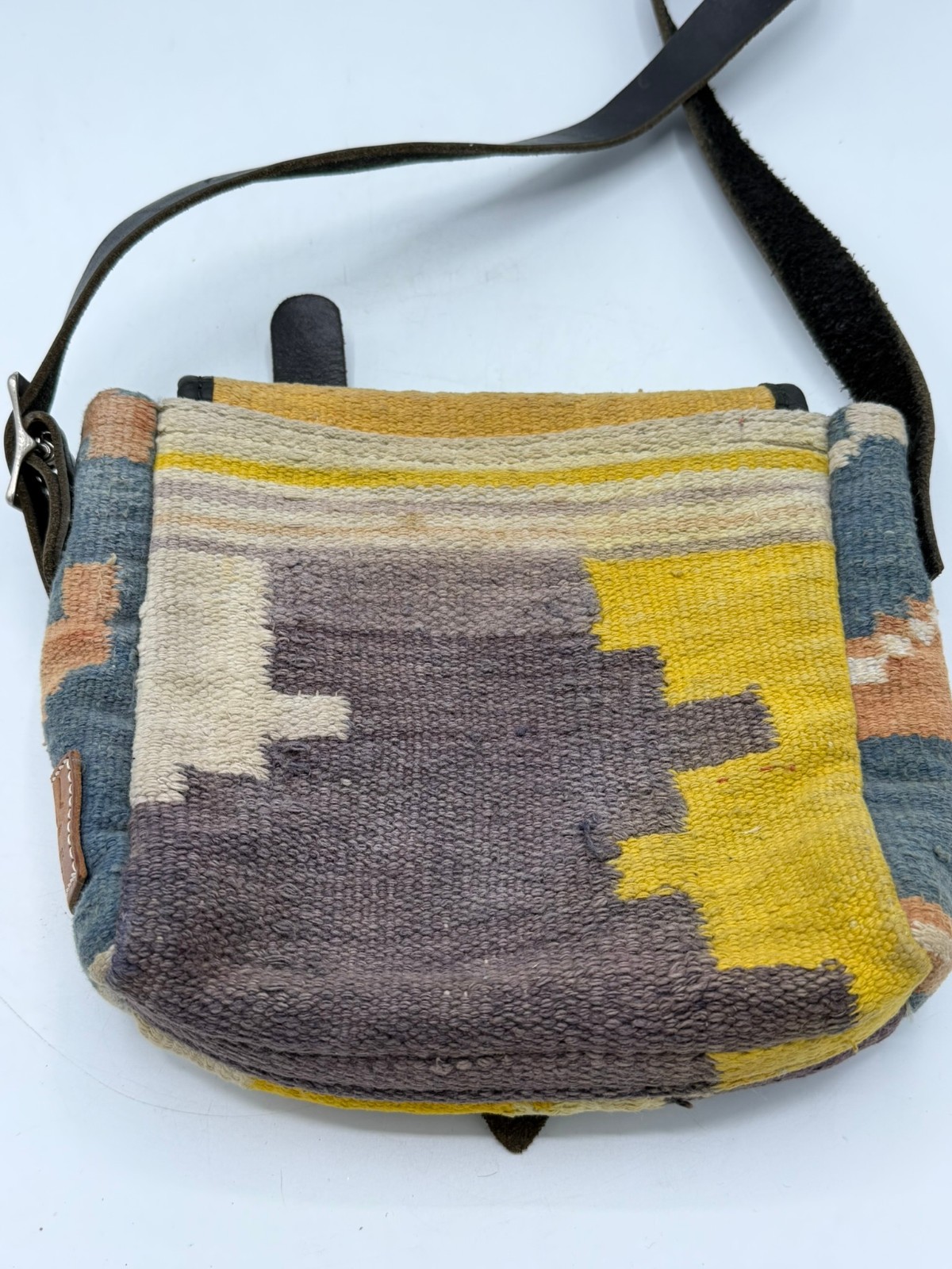 Will Leather Goods rug pattern Messenger Bag Native American