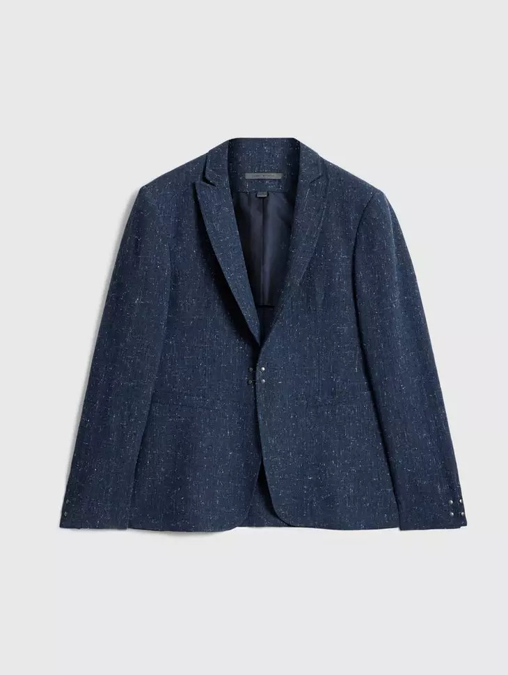 $1498 NWT New John Varvatos Lynn Hook and Bar Blazer Jacket EU58X US48X *Defect*