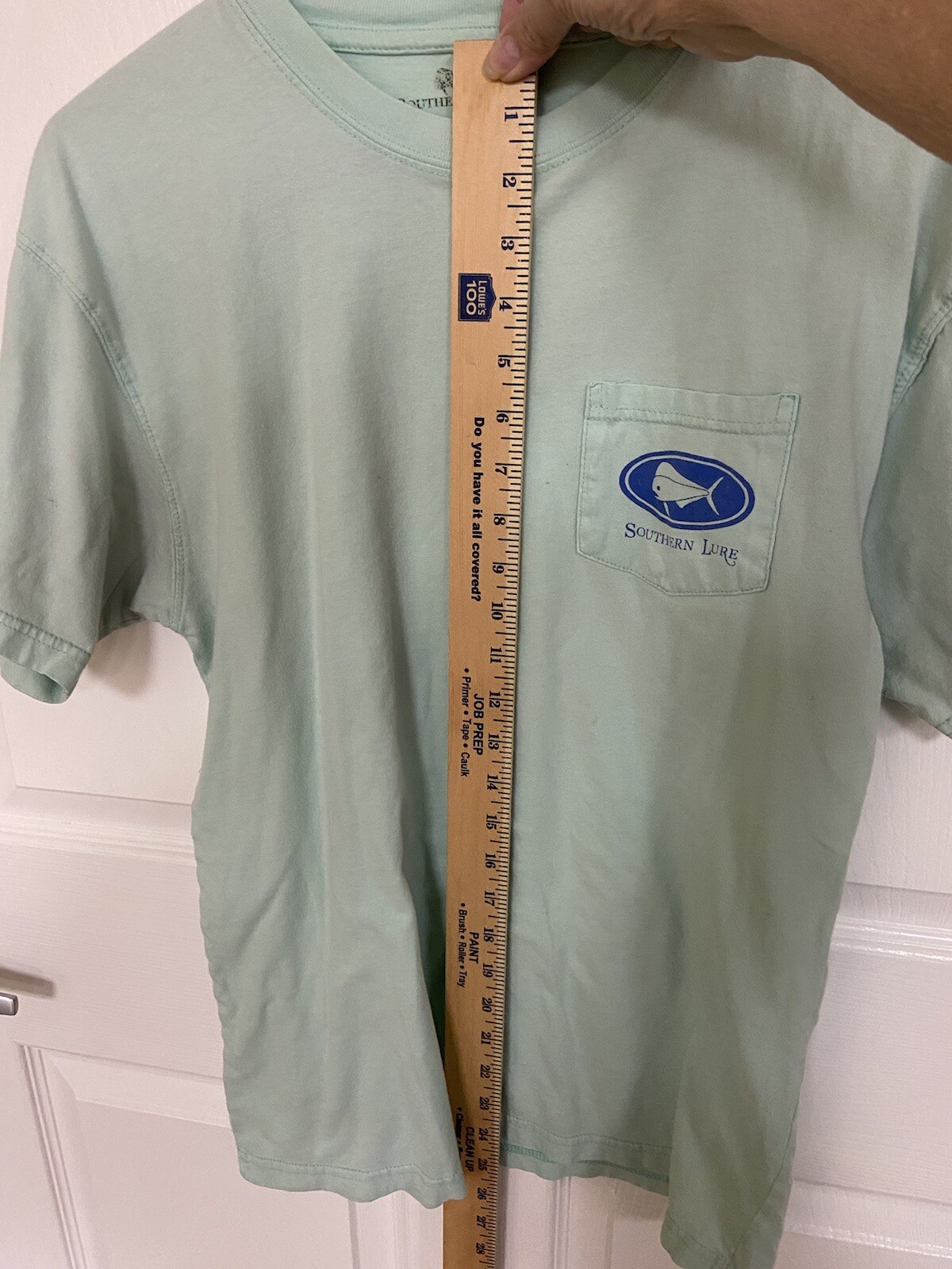 Southern Lure Medium Green Crab T-Shirt Logo Front Pocket