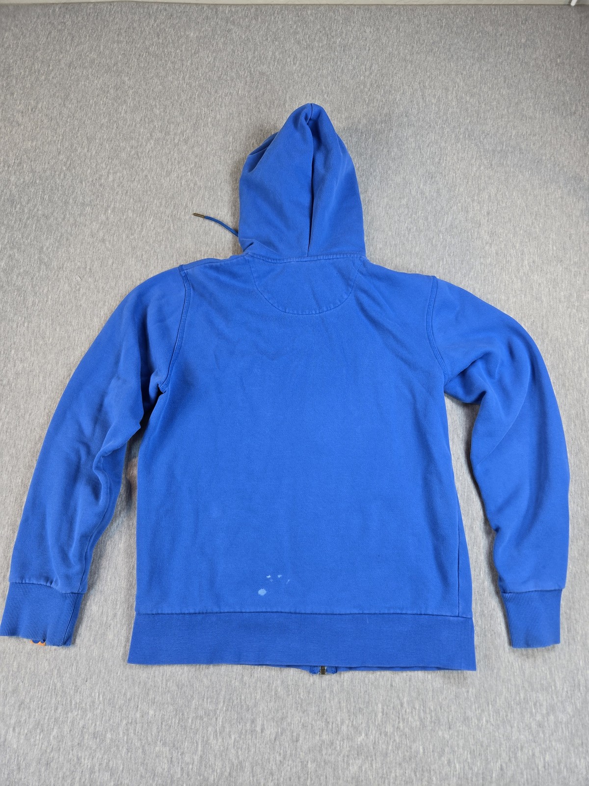 Nike 6.0 Hoodie Mens Medium Blue Full Zip Skateboarding Sweatshirt Drawstring