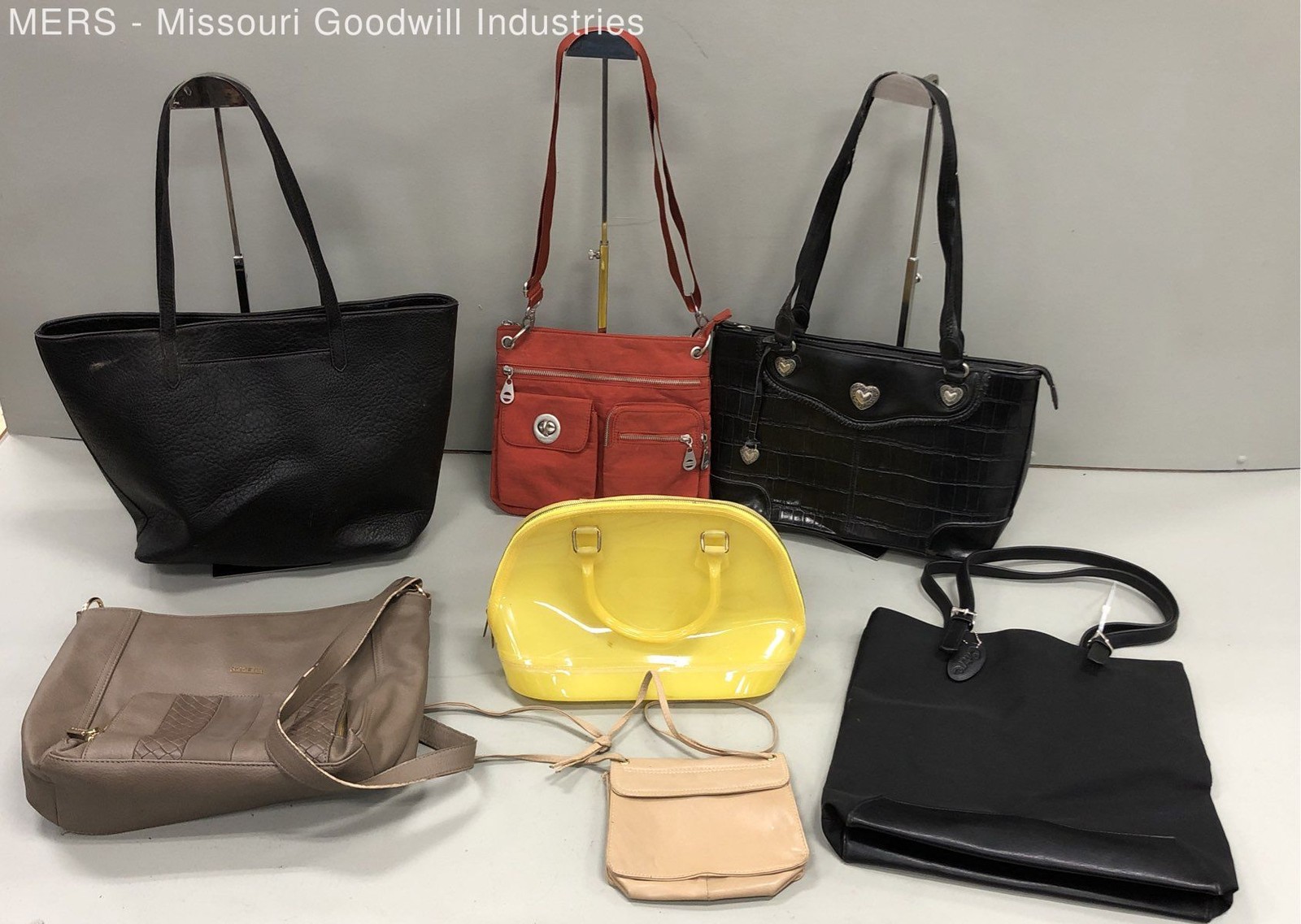 Rosetti Curve Tote Shoulder Bag Crossbody Handbag Lot of 7 Pieces