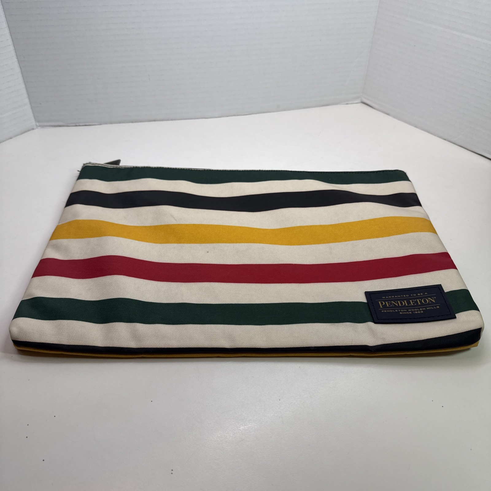 Pendleton Glacier Canopy Canvas Big Zip Pouch Poly Covered Canvas