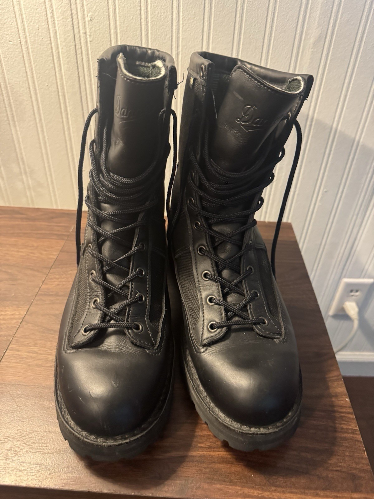 Danner Acadia 8″ 400G Insulated Leather Duty Boots Black Lace-Up 12 D