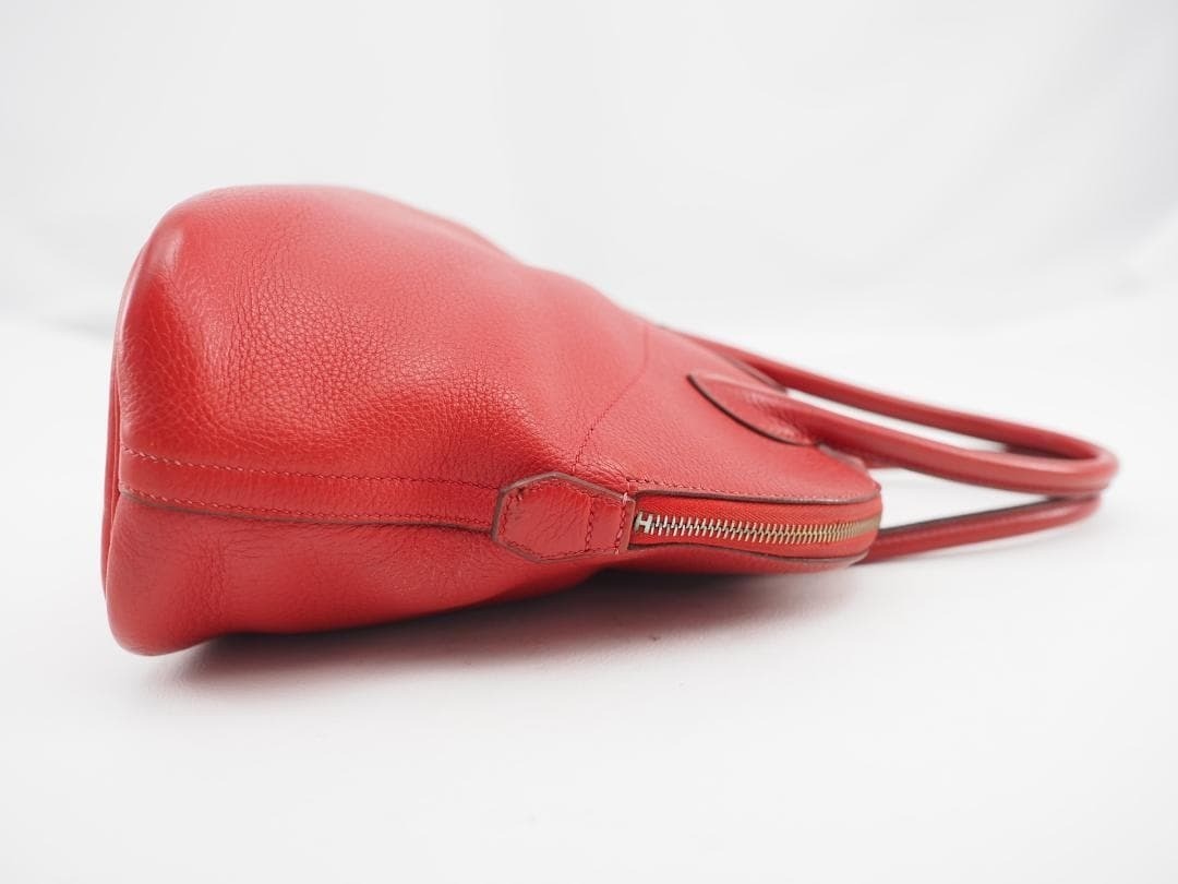 HERMES Bolide 31 Red Rouge Vif Hand Bag W 32cm x H 24cm x D 13cm Ladies