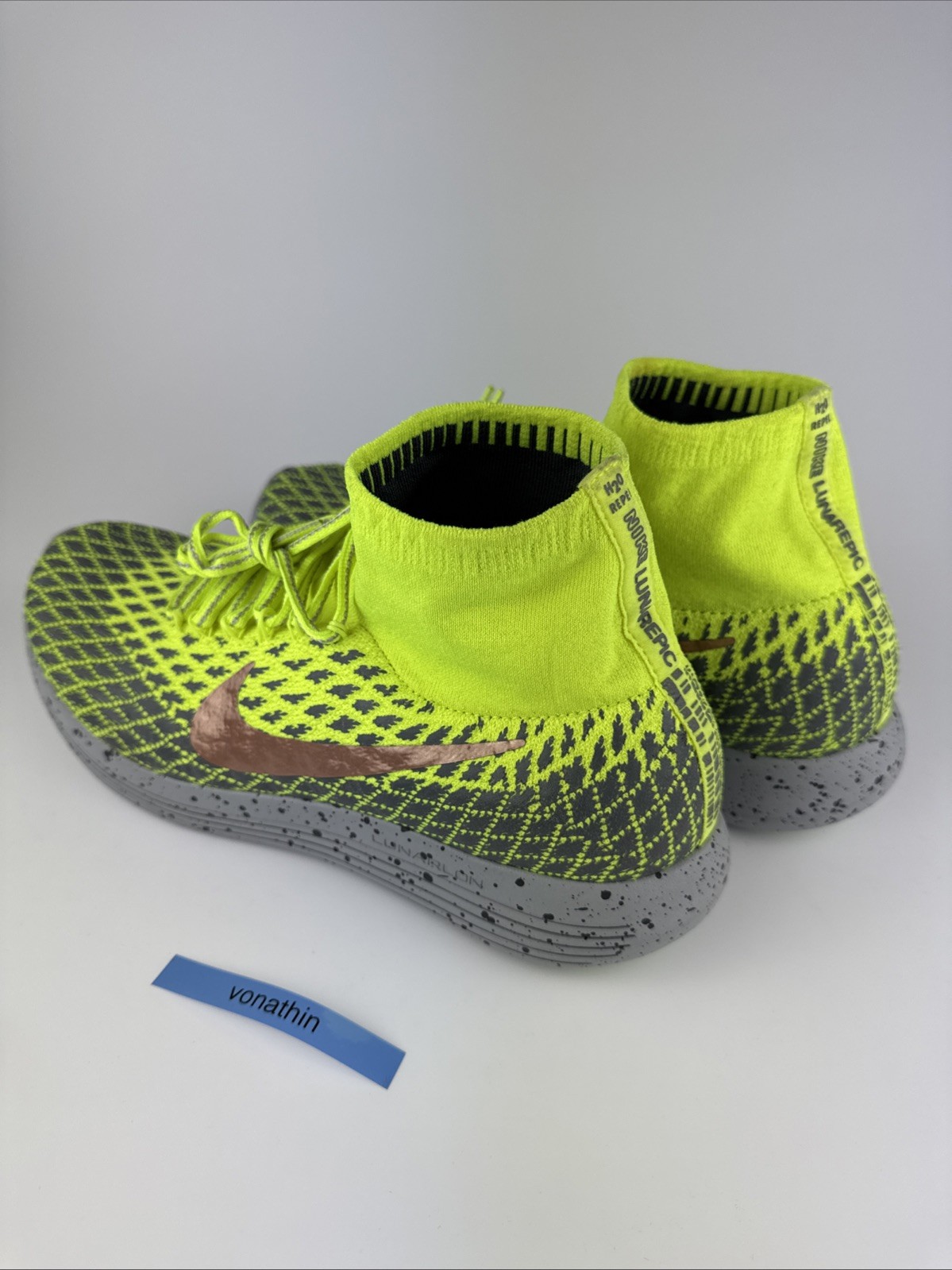 Nike LunarEpic Flyknit Shield Men’s Volt/Gray Sneaker 849664-700