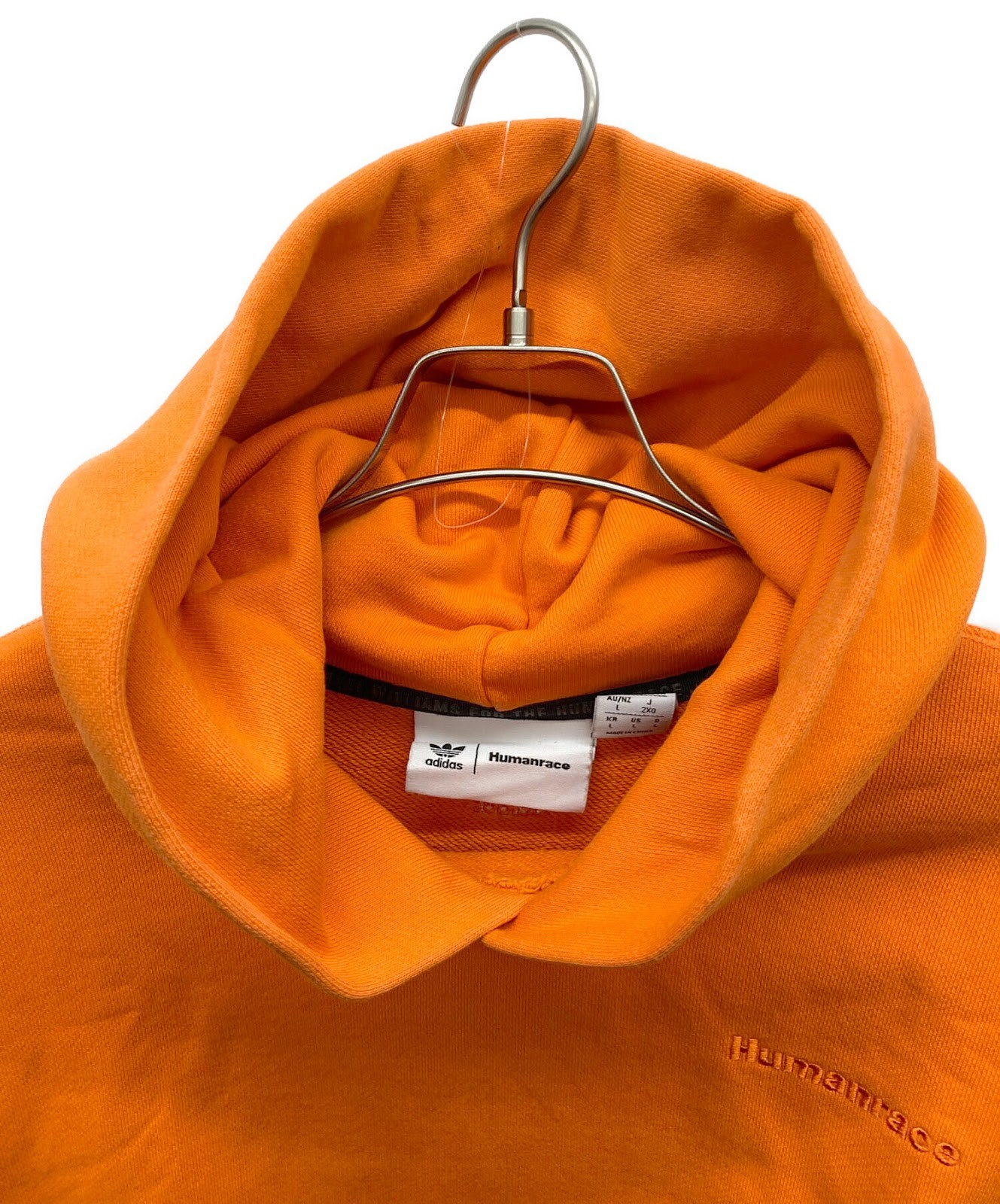 adidas × PHARRELL Basic Hoodie Size: 2XO Orange HF9901 Men