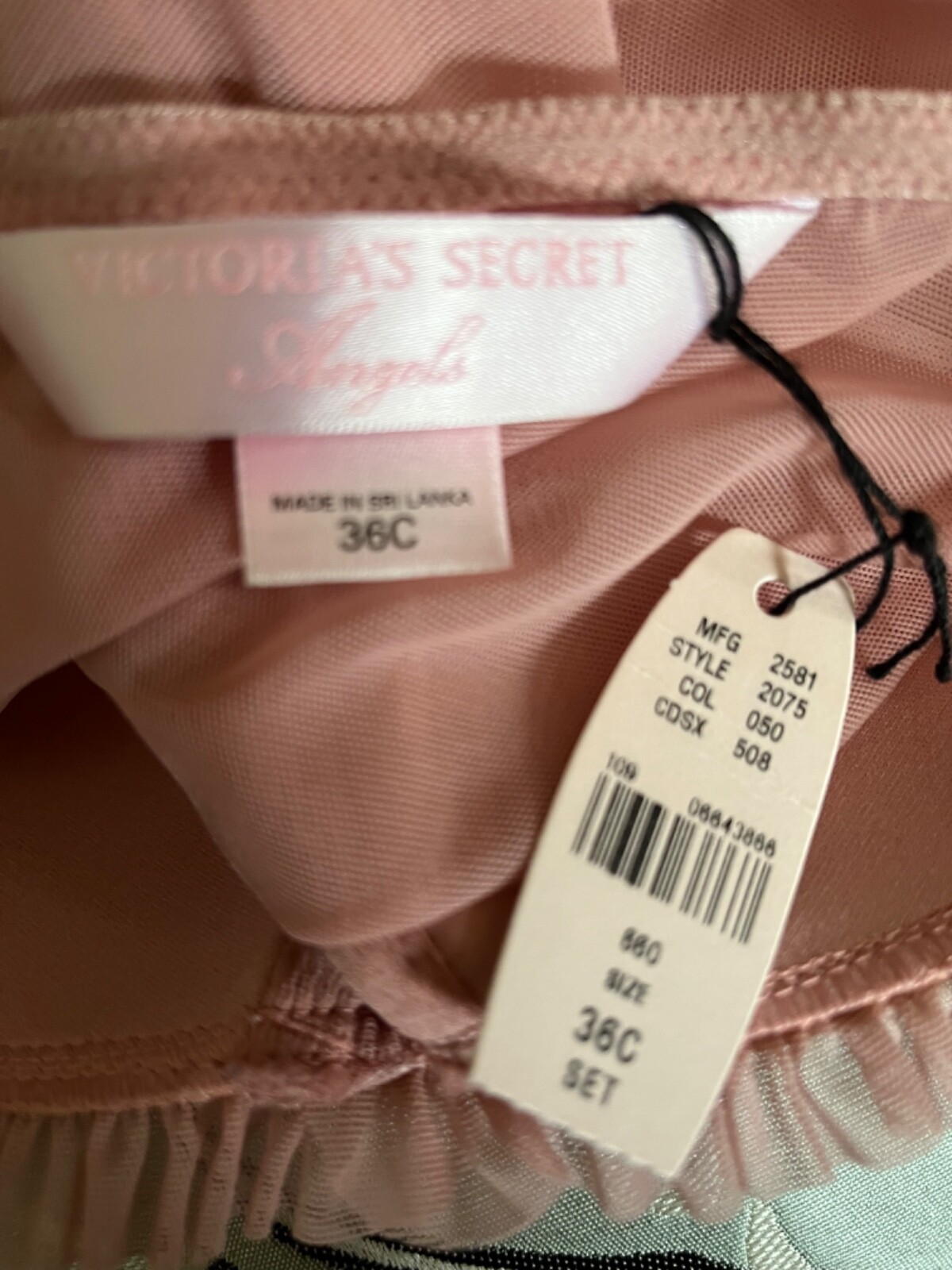 NEW BUSTIER Corset Victorias Secret Angels 36C Mesh BARBIE PINK sexy flirty