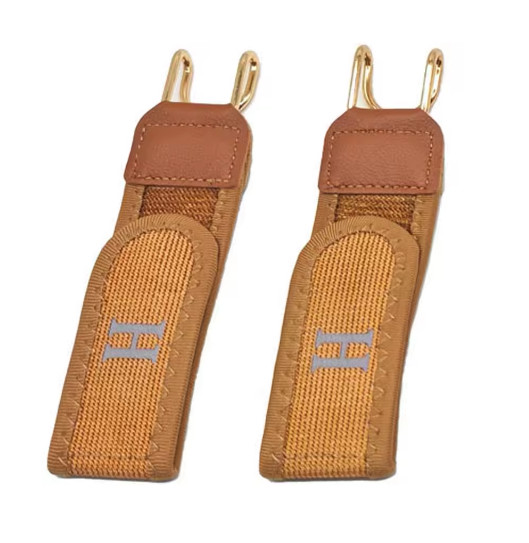 2PCS Tactical Metal Hook Elastic Belt Buckle-Less Invisible Waist Belt Closure