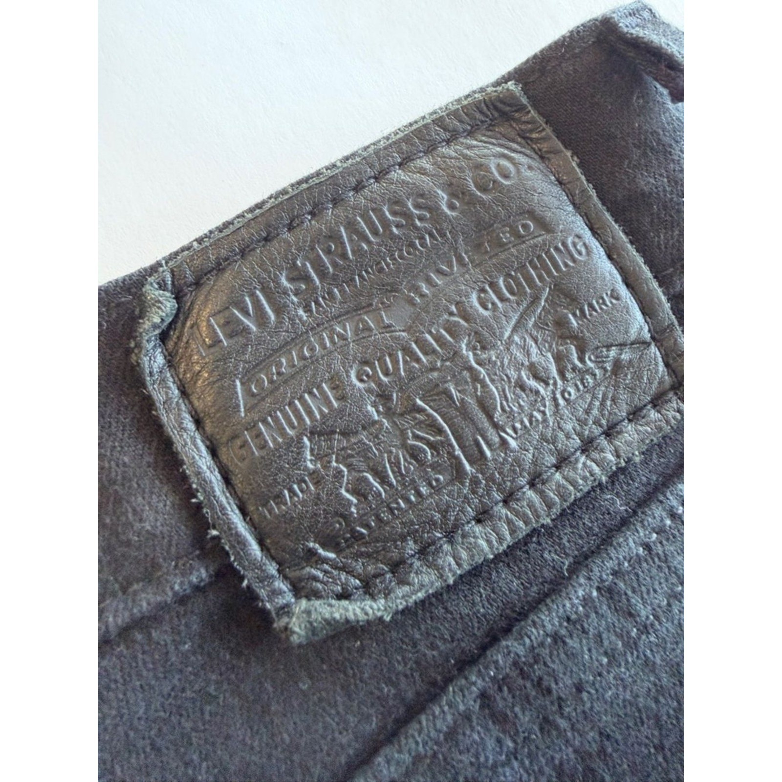 Levi’s Mile High Cropped Flare Jeans Women 29 Black Pardon My French Raw Hem