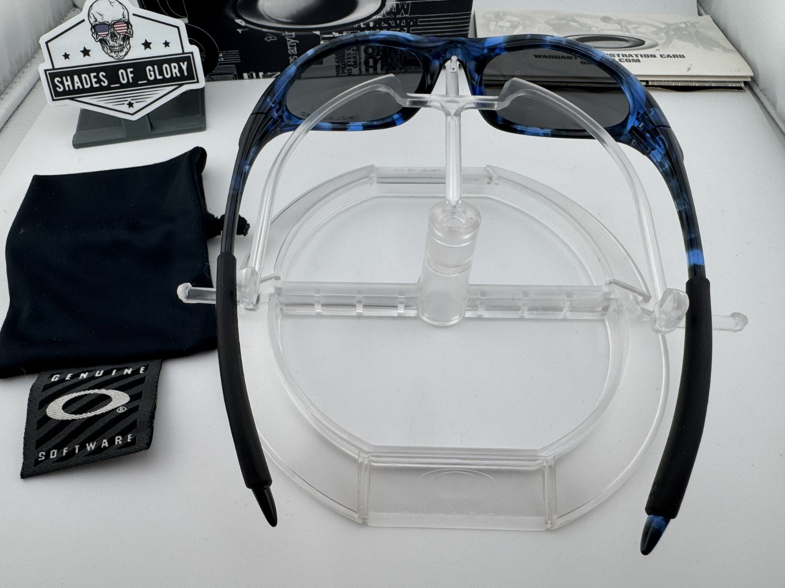 OAKLEY MINUTE GEN 2 BLUE TORTOISE ICE IRIDIUM POLARIZED SUNGLASSES 12-812 RARE