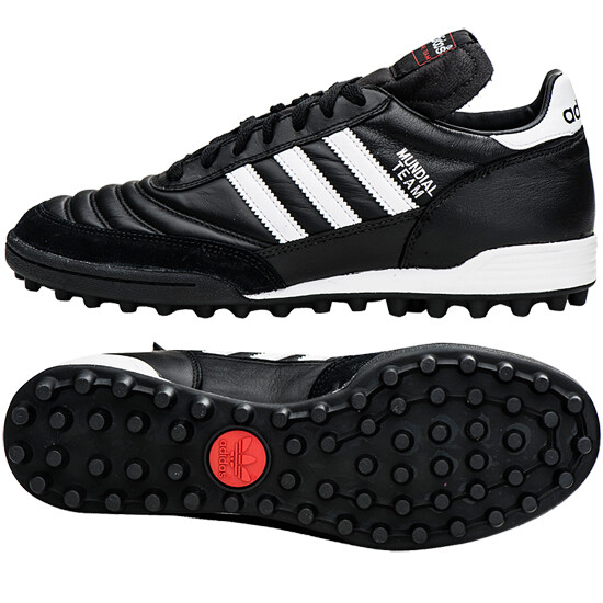 Adidas Mundial Team TF Leather Turf football boots black 019228