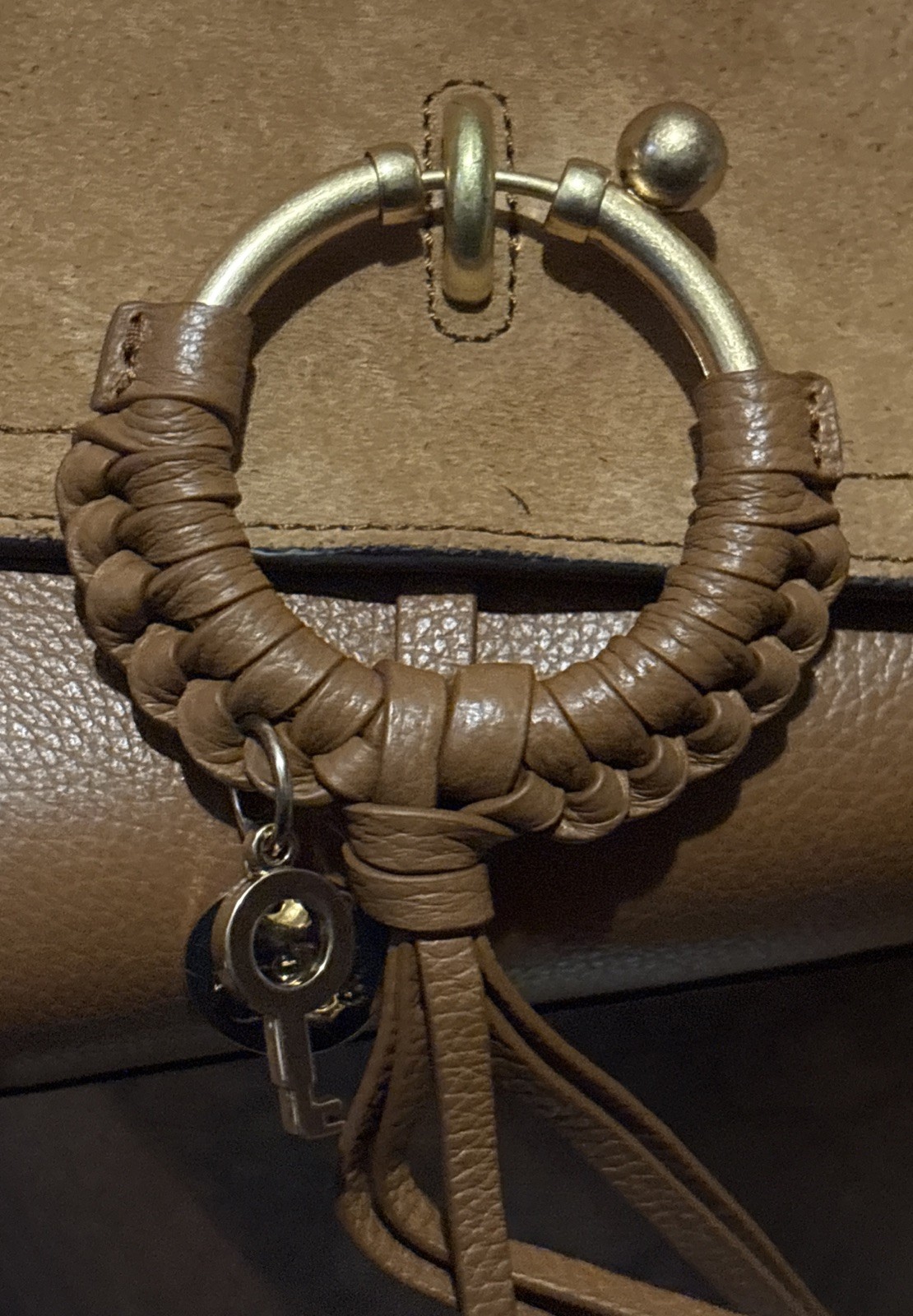 See By CHLOE Joan Mini Crossbody Leather Suede Bag Brown New With Defects