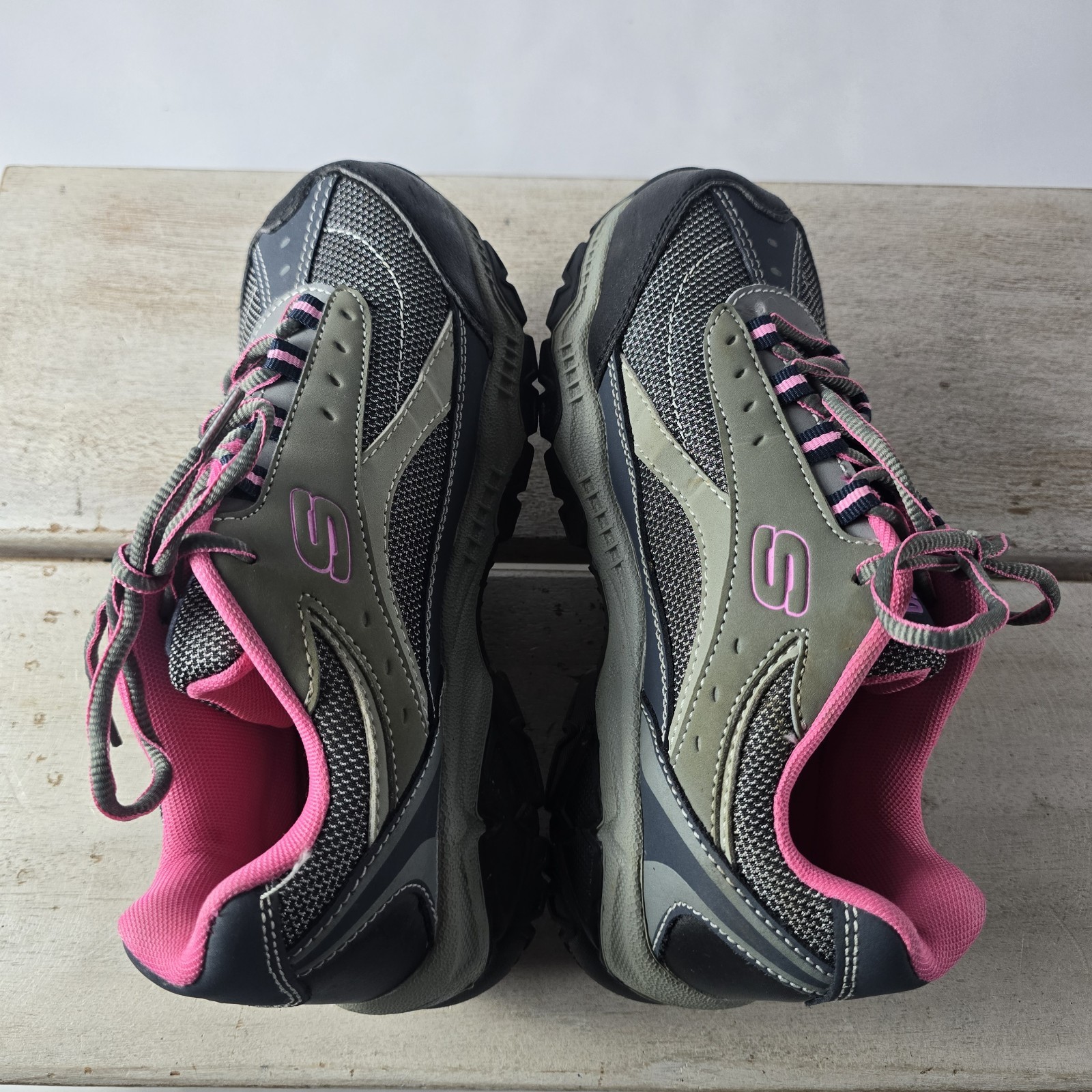 Mint Skechers Doyline Work Composite Toe Memory Foam Sneakers Work Shoes 8