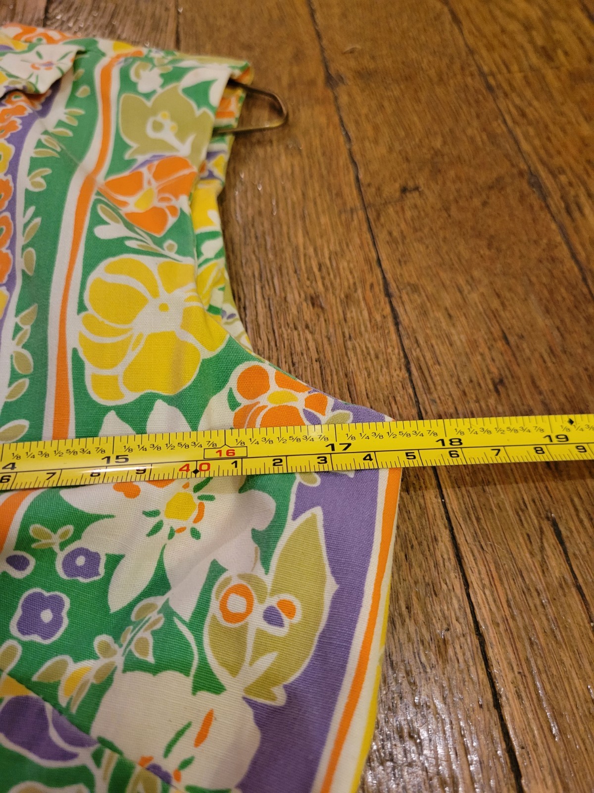 Shaker Square Bill Sims Vtg Sleeveless Front Pockets 60s petite measurement pics