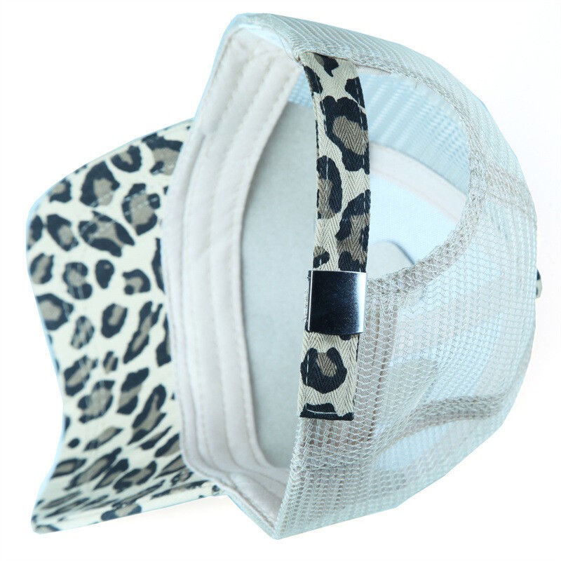 Adjustable Fashion Trendy Leopard-Print Baseball Cap Men Women Outdoor Visor New