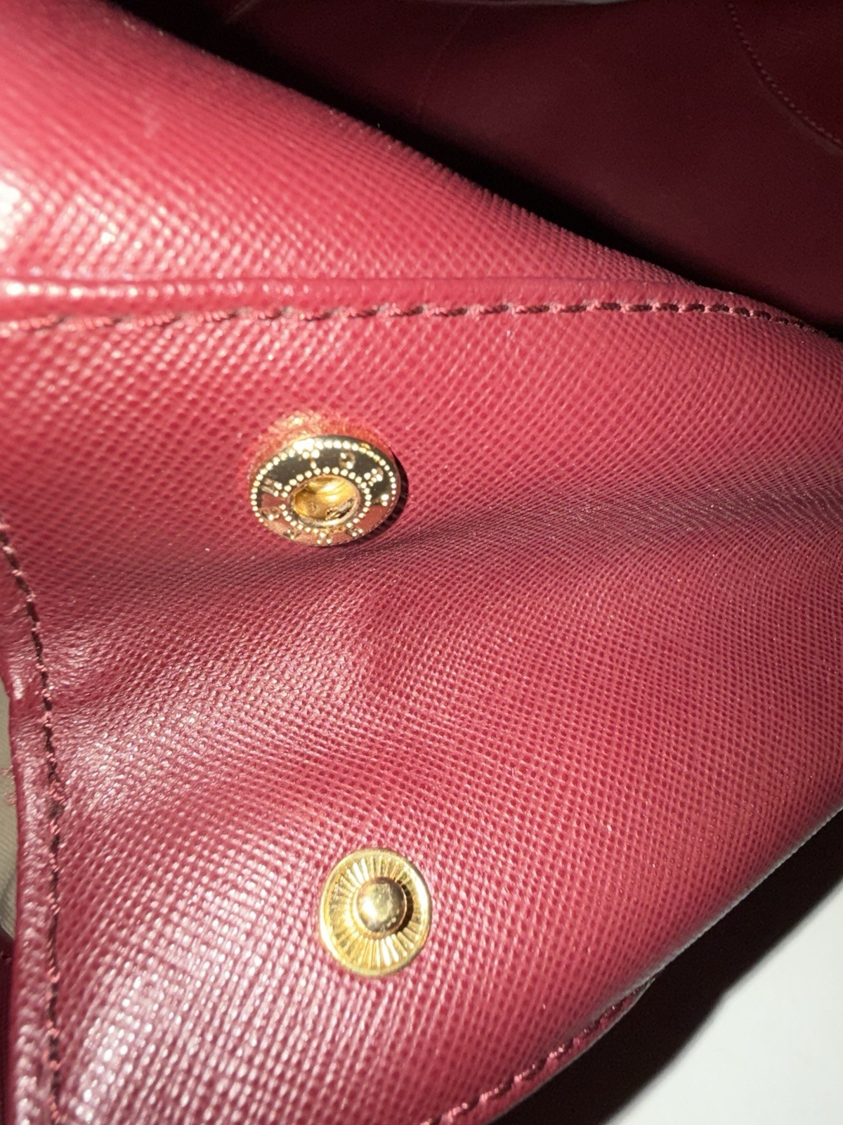 Tory Burch Burgundy Tote Robinson With Mirror