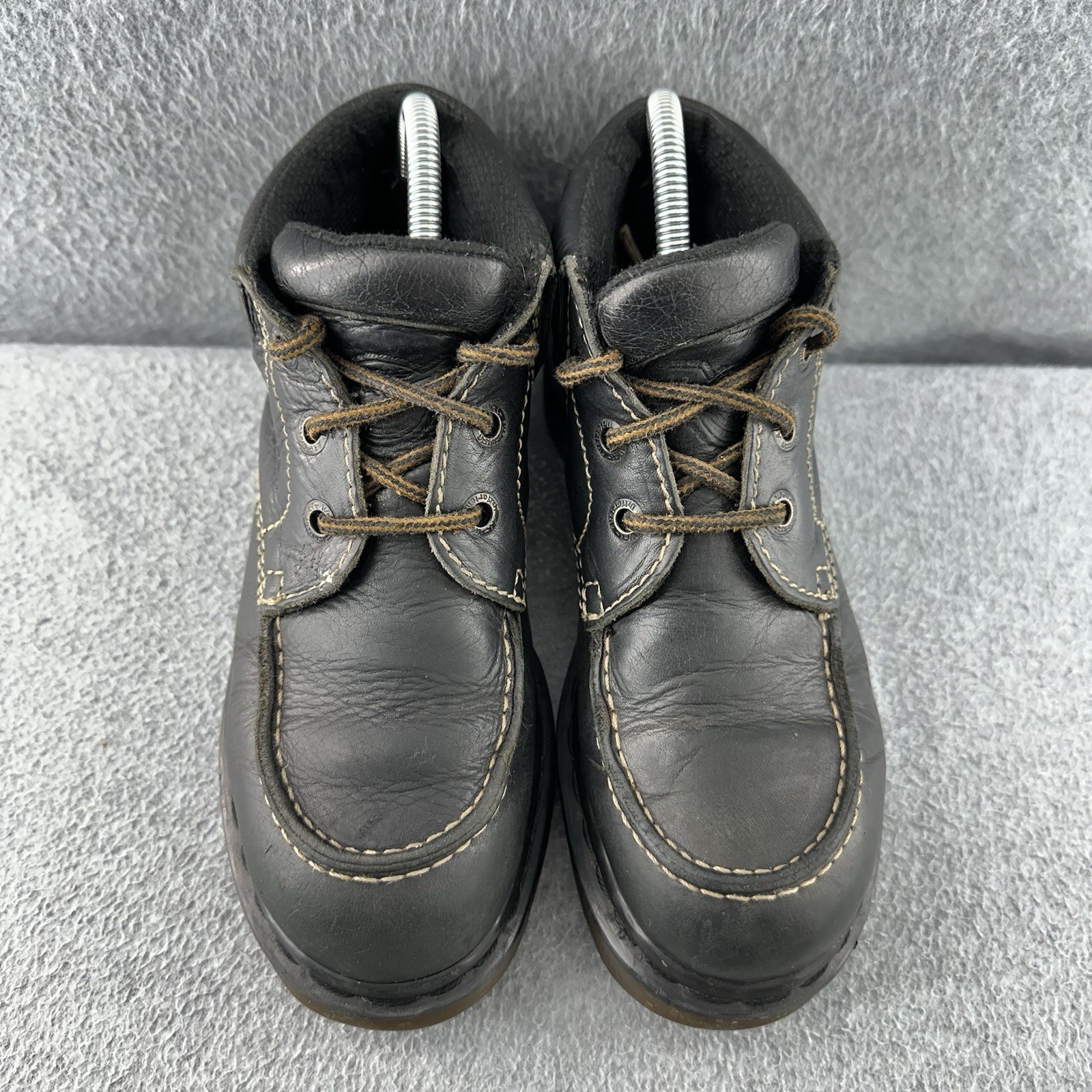 Doc Dr Martens AirWair 8458 Black Leather Boots Women’s Size 7 England Vintage