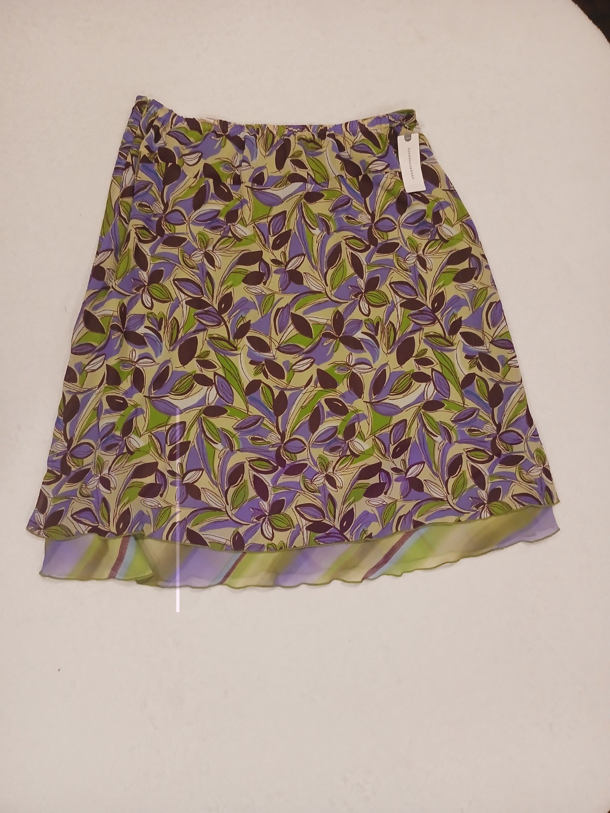 Anthropologie Requirements Rose/Pink Floral Skirt XL Multicolor Zip Waist NWT
