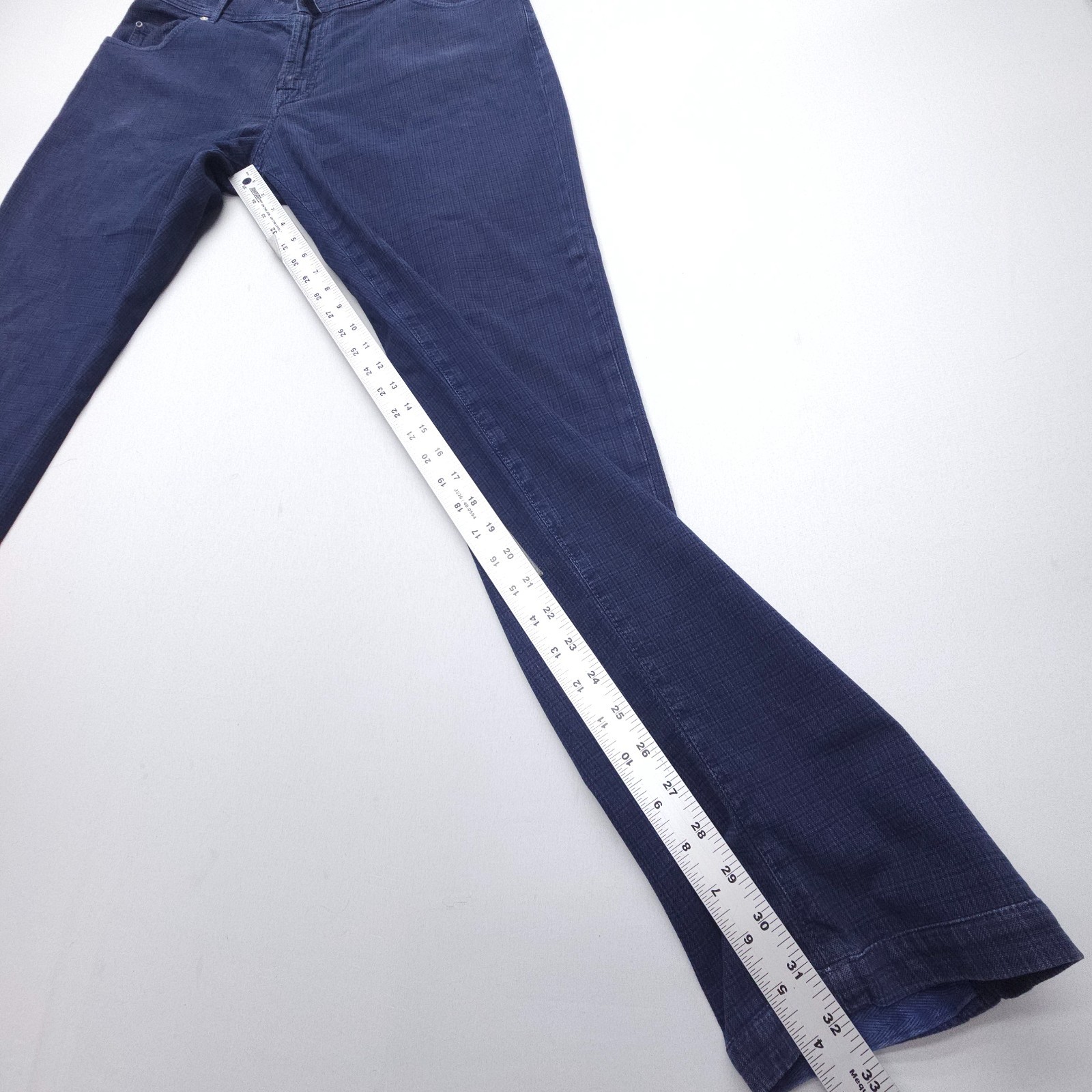 Kiton Napoli Stretch Cotton Trouser 5 Pocket Pants Size 52 (34 x 32″) Blue Italy