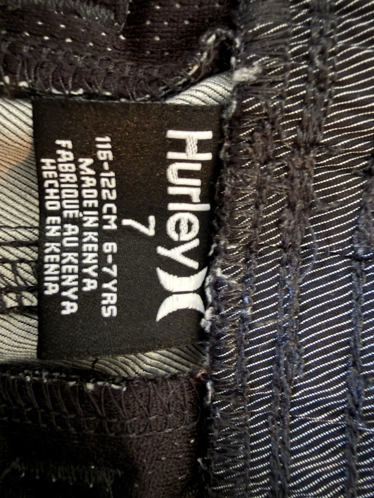Hurley Boys Jogger Pants Cotton Twill Elastic Waist Logo 6-7 Years