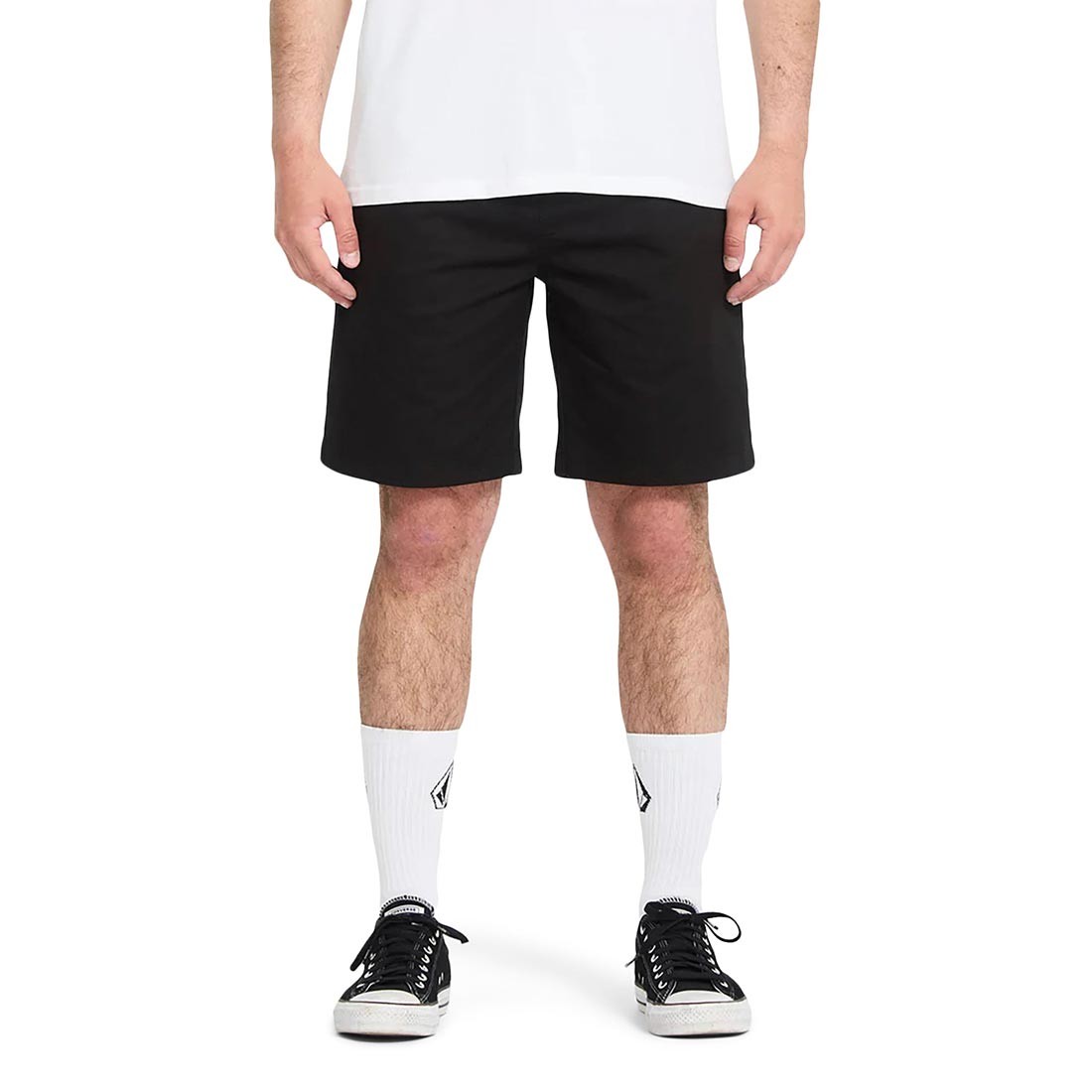 Volcom Frickin Elasticated Waist 19″ Shorts – Black (SP26)