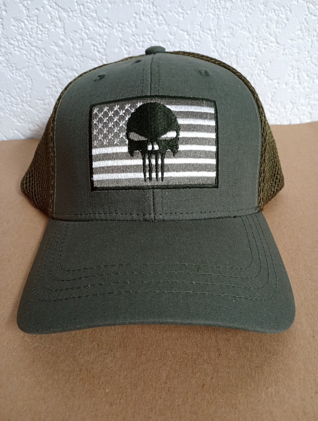 Flag Skull Rip Stop Trucker One Size Fit Most