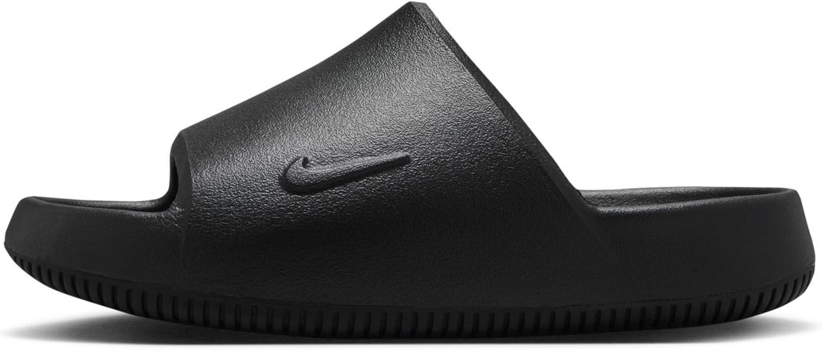 Nike Unisex Kids’ Calm Slides 2.0 – Boys and Girls Sandals – Black/Black/Black –