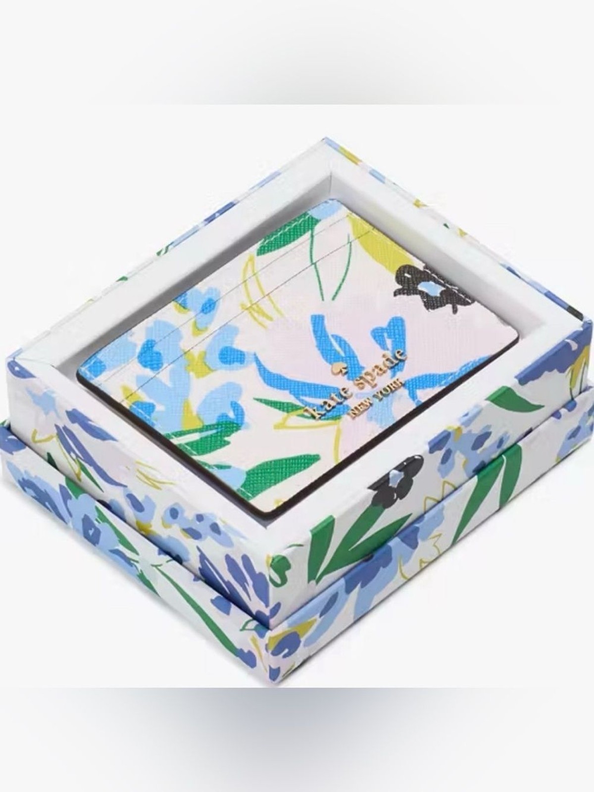 Kate Spade NIB Boxed Madison Floral Small Slim Card Holder
