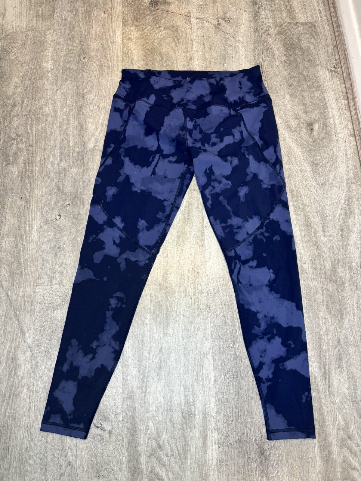 Sweaty Betty Gym Workout Power Leggings ~ Blue ~ Large Length 28 Inches