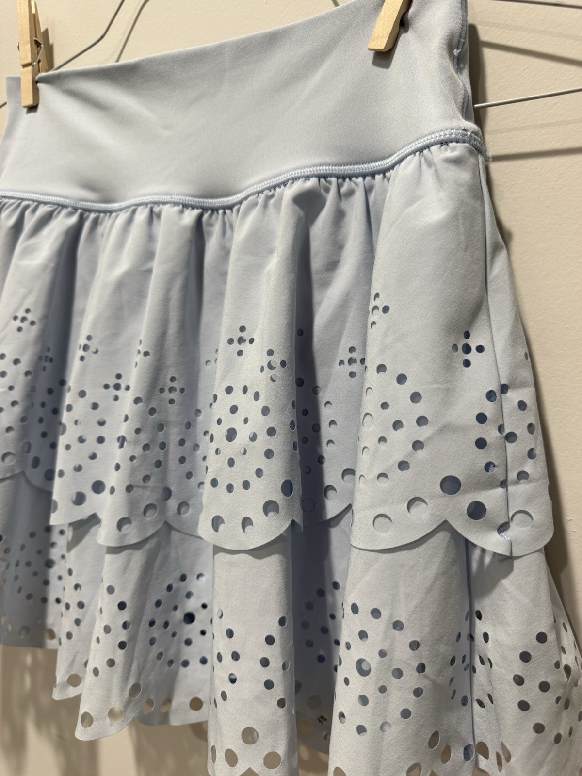 OFFLINE by Aerie Blue Polka Dot Athletic Skort Built-In Shorts M/M