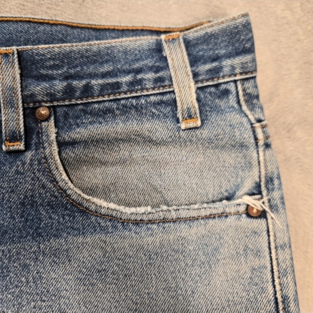 Vtg Levi’s 540 Relaxed Fit Bronze Tab Denim Straight Jeans Distressed 36×30