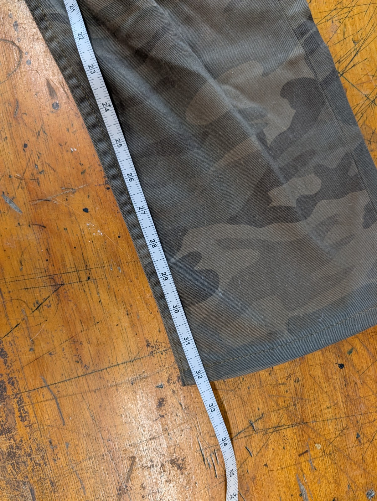 Williamsburg Garment Co Grand St 35 Camo Pants USA Made Slim Fit 34×32