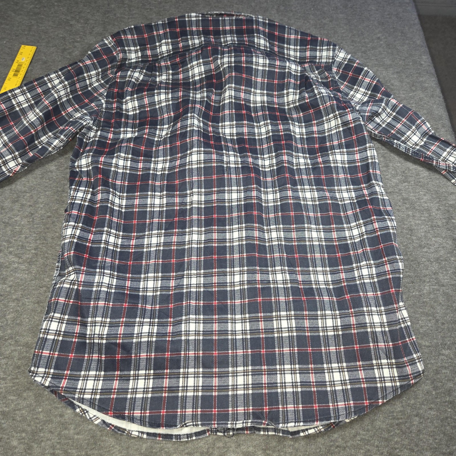 Carhartt Shirt Mens Large Blue Plaid FR Flame Resistant Workwear NFPA 2112