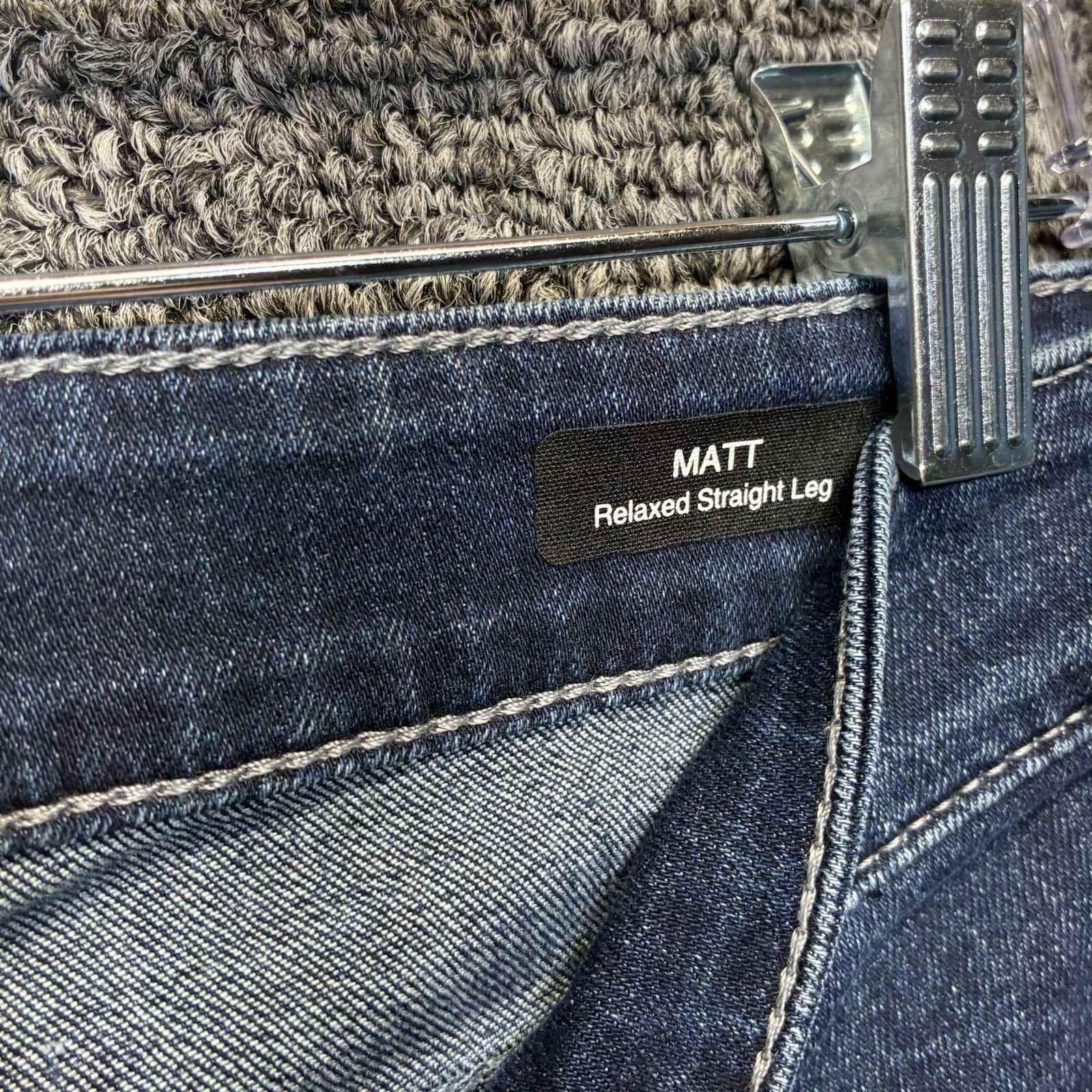 Mavi Matt Jeans Men 34×36 Dark Blue Relaxed Fit Straight Leg Stretch Denim Pants