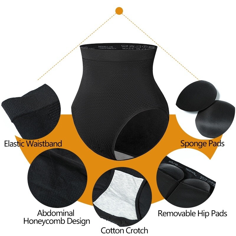 FAKE ASS Padded Butt Lifter Underwear Pants Hip Enhancer Push Up Body Shaper US