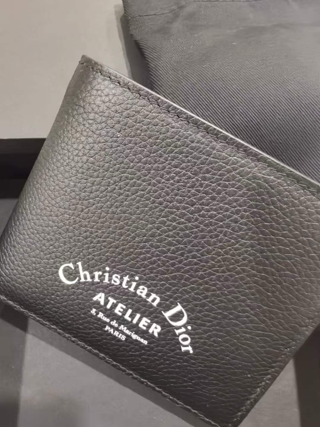 compact wallet men bifold leather