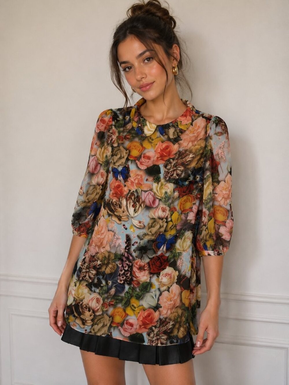 Ted Baker Floral Mini Dress | Romantic Cottagecore Garden Party Dress | Size 1
