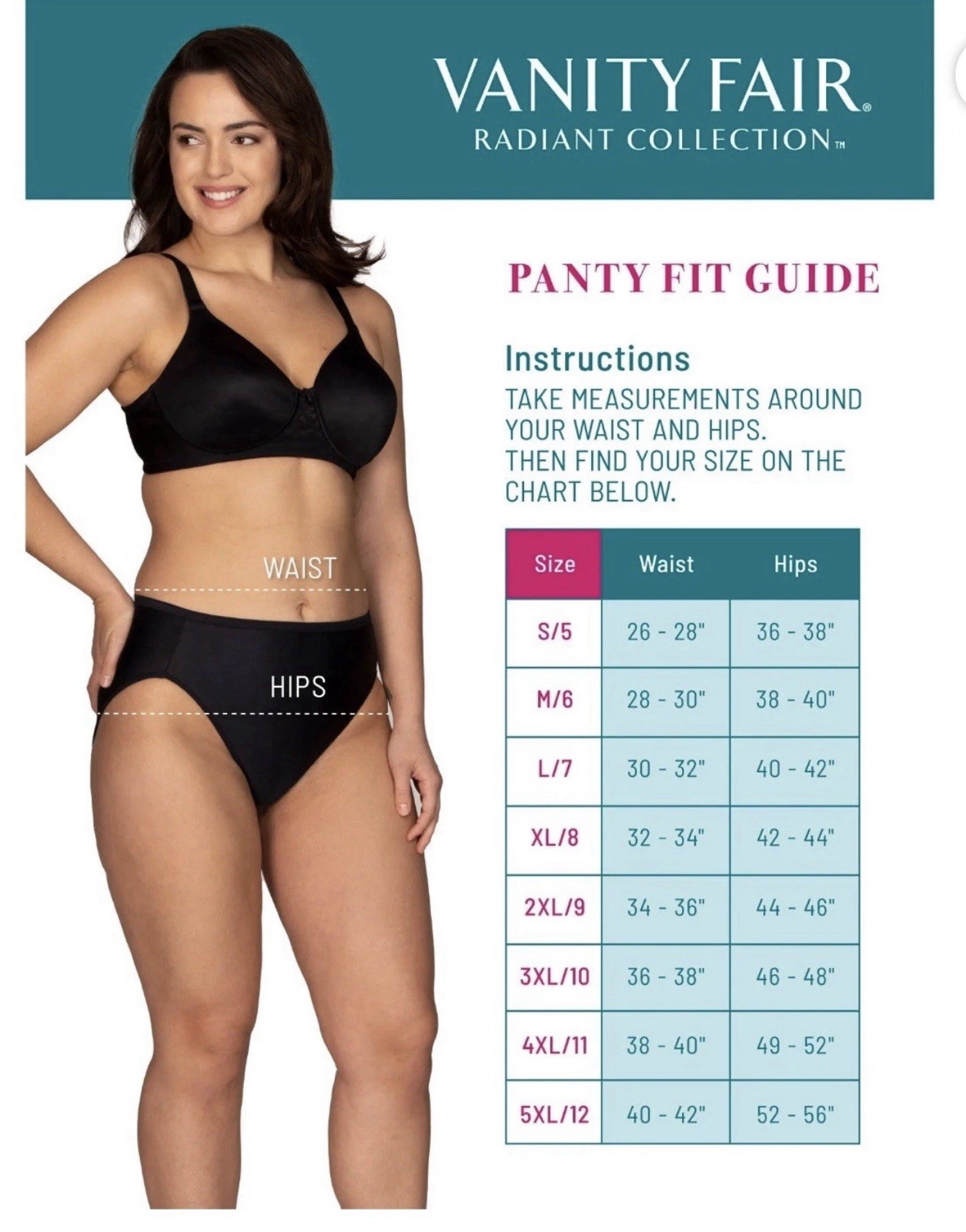 Vanity Fair Womens 4XL (11) Hi-Cut Light Control Silky Nylon Briefs Panties New