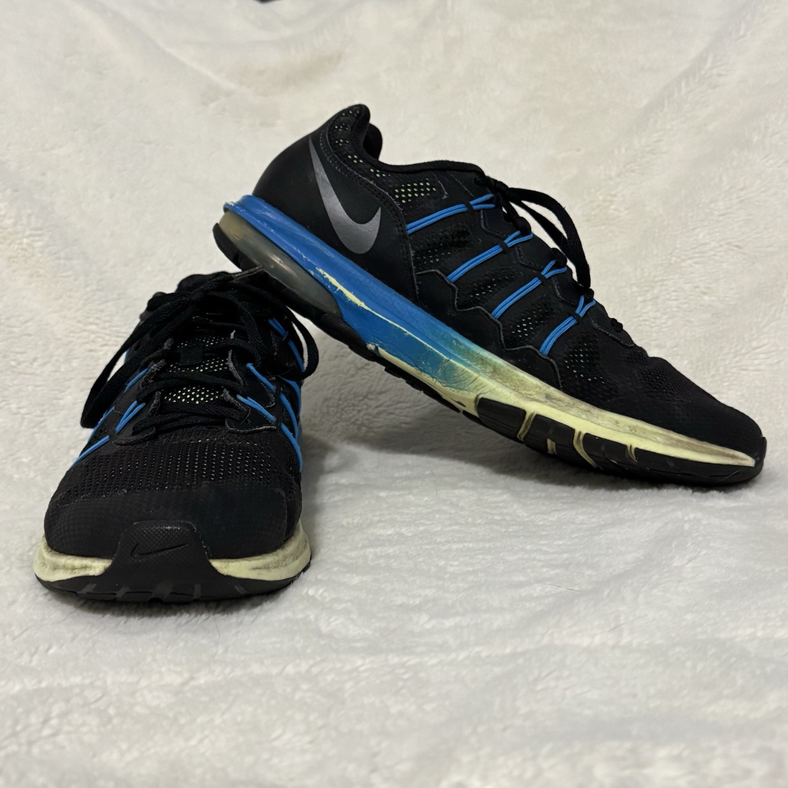 NIKE Air Max Dynasty Premium Sneakers Men’s 11.5 Black Blue Green 829711-007