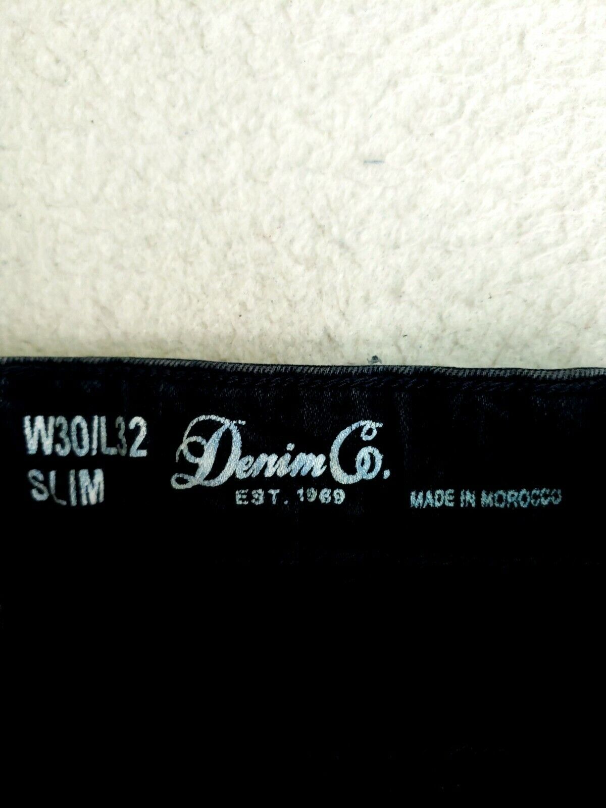Denim Co. 30×32 Slim Fit Jeans Stretch Denim Dark Wash Button Fly Skinny Modern